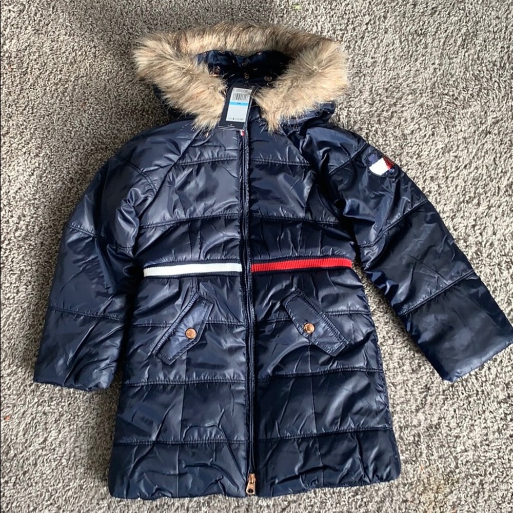 Tommy Hilfiger Girls Navy Winter Puffer NWT